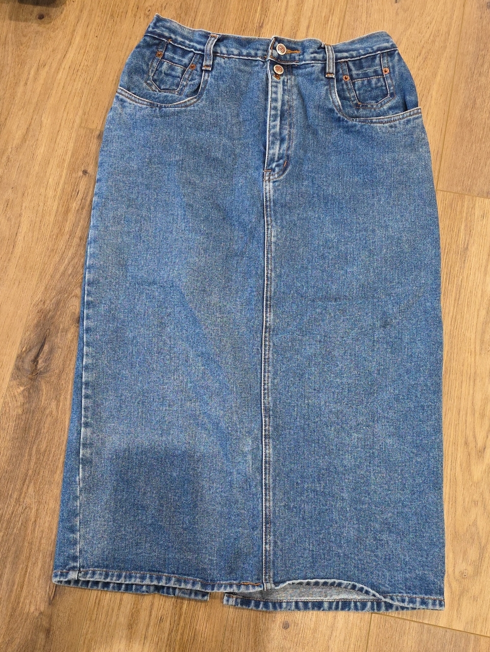 Bill Blass Vintage Denim Pencil Skirt Size 12